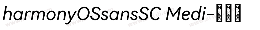 harmonyOSsansSC Medi字体转换